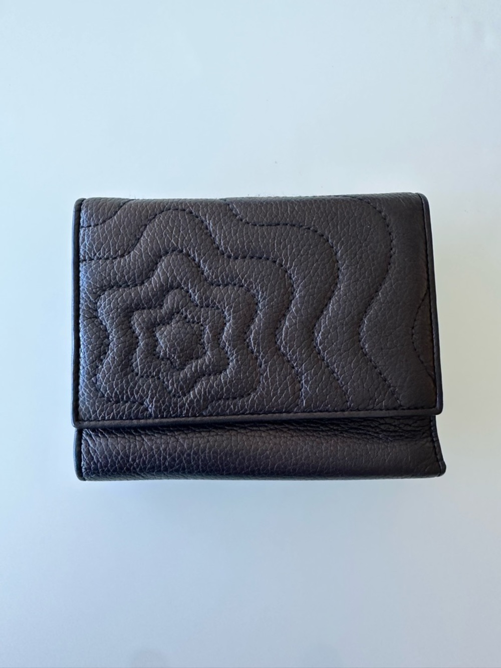 Mont Blanc Womens Black Leather Women's Wallet - Classic Fold